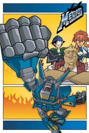 Megas XLR is a series about an overweight couch potato named Coop who stumbles across a giant robot in a junkyard. He soon discovers that the robot was sent from the future when a woman named Kiva returns to the past to claim what is rightfully hers, though Coop made so many modification to the machine so he's the only one who can fully operate it. Things also heat up when Coop learns that an alien race called the Glorft are also after his MEGAS robot, so he teams up with Kiva and his best friend Jamie to fight them off, though mostly so he can keep his new toy.