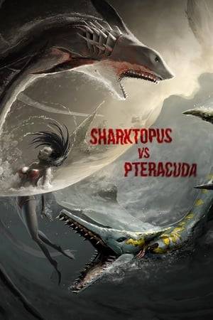 An American scientist up to no good (as usual) by creating the half-pterodactyl, half-barracuda: Pteracuda. When the creature inevitably escapes, it's up to Sharktopus to stop him.
