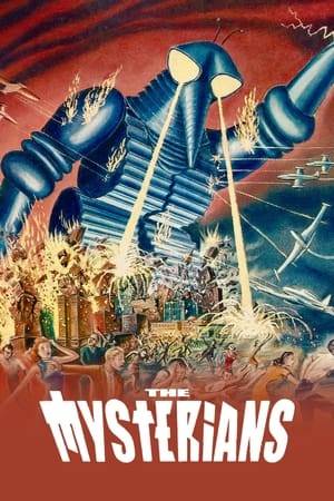 In Japan, scientifically advanced invaders from the war-destroyed planet Mysteroid cause an entire village to vanish, then send a giant robot out to storm the city by night, after which they request a small patch of land on Earth and the right to marry earthling women, claiming to be pacifists.  Mankind must decide whether to capitulate or to resist.