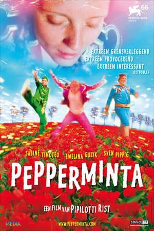 Pepperminta is an anarchist of the imagination. She lives in a futuristic rainbow villa and according to her own rules. Colors are the young woman's best friends and strawberries are her pets. She knows the most amazing remedies to free people of their fears. Pepperminta's wish is for everyone to see the world in her favorite colors. Werwen, a young plump and shy man yet whose sex appeal Pepperminta finds highly attractive, and the beautiful Edna, who talks to tulips, join her on her passionate mission. These three musketeers of a different kind set out to fight for a more humane world. Wherever the gang appears, everything is turned upside down and people's lives are transformed in the most miraculous and wondrous of ways.