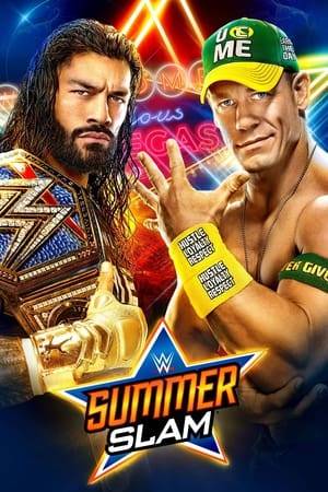 The biggest party of the Summer is not only back, but for the first time ever, will be taking place in an NFL arena at the Allegiant Stadium in Las Vegas. Witness "The Head of the Table" Roman Reigns take on John Cena for the Universal Championship, Nikki A.S.H. facing off against Charlotte Flair & Rhea Ripley in a Triple Threat Match for the Raw Women's Championship, and The All Mighty WWE Champion Bobby Lashley defending his title against WWE Hall of Famer Goldberg.