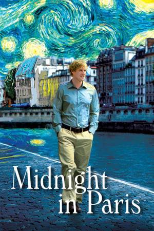 While on a trip to Paris with his fiancée's family, a nostalgic screenwriter finds himself mysteriously going back to the 1920s every day at midnight.