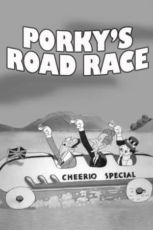 It's race day, and first prize is $2 million (less $1,999,998.37 in taxes). Porky's little car is matched against cars driven by stars of yesteryear, including Laurel and Hardy and Charlie Chaplin. When the black #13 driven by "Borax Karoff" makes a bid for the finish line, can Porky fend him off?