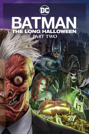 As Gotham City's young vigilante, the Batman, struggles to pursue a brutal serial killer, district attorney Harvey Dent gets caught in a feud involving the criminal family of the Falcones.