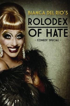 Bianca Del Rio, season 6 winner of Rupaul's Drag Race, is hilariously hateful in this stand-up comedy special. The self-described "clown in a gown" takes the audience on a journey through her childhood, pointing out the experiences that created the "Rolodex of Hate" in her brain. Along the way she takes a few detours to interact with the audience. No one is safe from her lightening quick lashes, but her victims hardly have time to feel the sting before she zips on to the next topic.  This show is not for the faint of heart, so leave the prudes at church. Bianca is foul mouthed and unapologetic, but she points out that she's the biggest joke of all. The NY Times calls her "The Joan Rivers of the Drag World", and Joan Rivers herself called Bianca's humor "So funny! So sharp!"