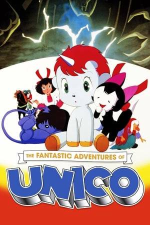 When Unico, a young unicorn, is banished from his family by a pantheon of manipulative gods, his powers of joy and happiness are tested as he explores the lands with his friends Beezle and Katy.