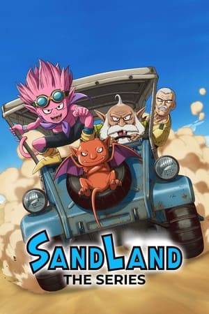 Sand Land is a mysterious world where demons and humans eke out an existence in a barren desert wasteland. In hopes of replenishing their water supply, Fiend Prince Beelzebub, a demon named Thief, and a human named Sheriff Rao team up and embark on a journey in search of the Legendary Spring.