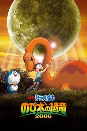 After bringing a fossilized egg back to life with the Time Cloth, Nobita finds himself the owner of a baby dinosaur. Everything is fine until it grows up. Nobita and friends use Doraemon's time machine to return it back to its own time.