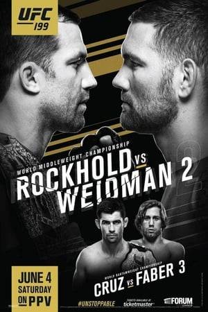 UFC 199: Rockhold vs. Bisping 2 was a mixed martial arts event held on June 4, 2016 at The Forum in Inglewood, California. After numerous opponents were forced to withdraw from the main event against Middleweight Champion, Luke Rockhold, the Ultimate Fighter 3 winner Michael Bisping accepted the fight. This fight was a rematch as the two met previously in November 2014 at UFC Fight Night: Rockhold vs. Bisping, with Rockhold winning via submission in the second round.