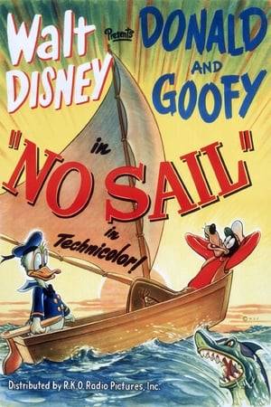 Donald and Goofy rent a sailboat. This boat is a bit unusual: to rent it, you put a nickel in a slot, and the mast and sail pop up. Unfortunately, after a while, they pop back down. When Donald runs out of nickels, they are marooned. Goofy waves his shirt at a passing cruise ship, but they (and he) mistake this for a friendly greeting. A flying fish lands in the boat; while the boys fight over it, a gull grabs it. They try to bash the gull, which lands atop their heads, with predictable results. Finally, as the sharks circle, they try fishing, with Donald as the unwitting bait. He eventually lands back in the boat, where his bill lands in the coin slot and gives them a way home.