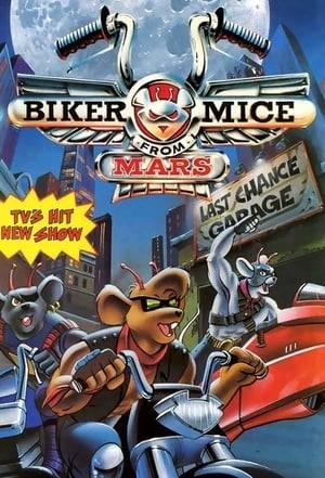 Biker Mice from Mars is a science fiction action animated series created by Rick Ungar that began airing in 1993 in the United States and lasted for three seasons before it was cancelled. It follows three anthropomorphic mice motorcyclists named Throttle, Modo, and Vinnie who escape a war on their home planet Mars before arriving to defend the Earth from the evil that destroyed their homeland and to one day return to Mars. The mice's signature weapons consist of a cestus and a laser, a bionic arm, and flares. Despite the frequent battles, no blood is shown, no firearms are used and many villains are monsters, aliens, and robots. These elements allowed the show to still be considered suitable for children.