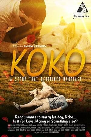 "KOKO" is an extraordinary story of a young financial guru (Randy) who suffers a lifetime of heartaches only to discover that the one purest form of love was found in his only true companion - his dog (Koko). This is a remarkable love story with a triumphant and spectacularly happy ending. It's about a young accounting executive, RANDY, who lives through hard life issues ranging from heartbreak to job loss - ...Randy later adopts a dog named Koko and with the gentle companionship of his new trusted friend, finds a new lease on life and love. As he heals from all of his wounds, he finds himself immediately bonding with Koko, like all pure and natural love does. His concern and empathy blossoms and is innocent and pure in nature. There is no malice, designs on self-gain or otherwise, and his relationship with Koko is purely one of the greatest emotions - LOVE. Randy feels a connection so deep that the only way he can express his commitment to Koko is through the bonds of matrimony.