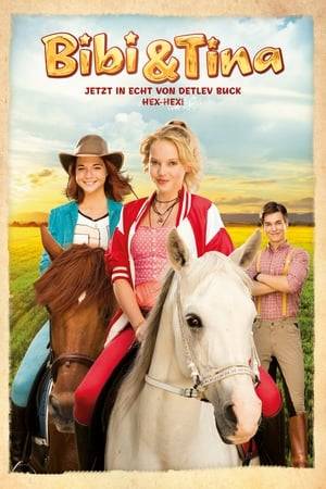 Bibi Blocksberg visits her friend Tina Martin at the riding stables during the summer vacation. This year there is to be a special horse race organized by Count Falko. However, the two friends run into trouble when Sophia von Gelenberg from an elite boarding school at Falkenstein Castle, a participant and close acquaintance of the house, arrives and tries to steal Tina's boyfriend Alexander. The shady businessman Hans Kakmann is also up to no good, and it's not just the foal Socrates, known as "Socke", he's after. Bibi tries to save Alex and Tina's relationship on the one hand and expose Kakmann's business practices on the other. But even witchcraft can't prevent her from turning everyone against her, Count Falko enrolling his son in boarding school and Kakman offering to buy the foal "Socke".