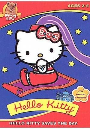 "Hello Kitty Saves the Day" features 5 Hello Kitty animated cartoons which were originally featured in "Hello Kitty's Furry Tale Theater." 1- Peter Penguin 2- Tar-Sam of the Jungle 3- Paws of the Round Table 4- Crocodile Penguin 5- Grinder Genie and the Magic Lamp.