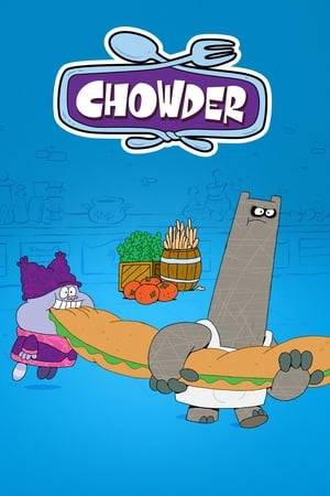 An aspiring young chef named Chowder has adventures as an apprentice in Mung Daal's catering company. Although he means well, Chowder often finds himself in predicaments due to his perpetual appetite and his nature as a scatterbrain. He is also pestered by Panini, the apprentice of Mung's rival Endive, who wants Chowder to be her boyfriend, which he abhors.