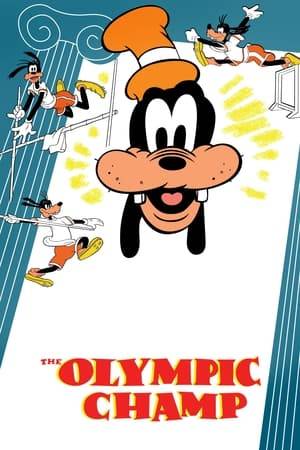 A narrator explains the history of the Olympic Games while Goofy demonstrates events.