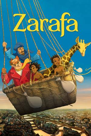 Inspired by the true story of the first giraffe to visit France, Zarafa is a sumptuously animated and stirring adventure, and a throwback to a bygone era of hand-drawn animation and epic storytelling set among sweeping CinemaScope vistas of parched desert, wind-swept mountains and open skies.  Under the cover of darkness a small boy, Maki, loosens the shackles that bind him and escapes into the desert night. Pursued by slavers across the moon-lit savannah, Maki meets Zarafa, a baby giraffe – and an orphan, just like him – as well as the nomad Hassan, Prince of the Desert. Hassan takes them to Alexandria for an audience with the Pasha of Egypt, who orders him to deliver the exotic animal as a gift to King Charles of France.