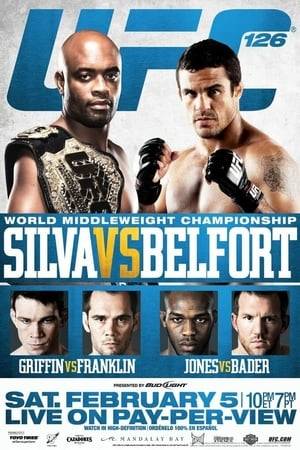 UFC 126: Silva vs. Belfort was a mixed martial arts pay-per-view event held by the Ultimate Fighting Championship on February 5, 2011, at the Mandalay Bay Events Center in Las Vegas, Nevada.