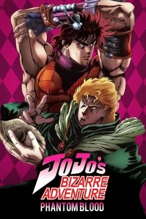 An adaptation of the original five volume arc of the popular JoJo's Bizarre Adventure manga, covering the Phantom Blood chapters. Jonathan Joestar is an aristocratic boy whose life is suddenly turned upside down by a mysterious new boy who arrives, Dio Brando. Dio has a connection to his father, and over time, a rivalry forms as Dio becomes obsessed with a mysterious, ancient, and mystical stone mask that Jonathan's father keeps.