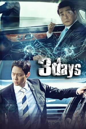 Three shots are fired and the president of South Korea suddenly goes missing from his vacation villa. Three Days is a condensed-time thriller that follows the struggles of elite Blue House bodyguard Han Tae Kyung to find and protect the president. With the aid of local police officer Yoon Bo Won and fellow Blue House guards, will Han Tae Kyung be able to save the president before it’s too late?