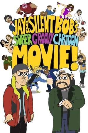 When they can no longer stomach the ever-growing weed of suburban crime, Jay and Silent Bob take on the mantles of costumed avengers Bluntman and Chronic, smashing the super-villains they accidentally create!  Can the Doobage Duo save their beloved Jersey 'burbs from their new arch enemies, The League of Shitters?  While clearly not the comic book movie the world wants, GROOVY MOVIE is the comic book movie the world needs!