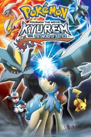 Ash and his two friends Iris and Cilan help a Keldeo battle against a powerful Dragon-type Pokémon named Kyurem its his test to become a Sacred Swordsman.
