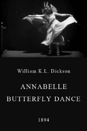 Annabelle (Whitford) Moore performs one of her popular dances. For this performance, her costume has a pair of wings attached to her back, to suggest a butterfly. As she dances, she uses her long, flowing skirts to create visual patterns.