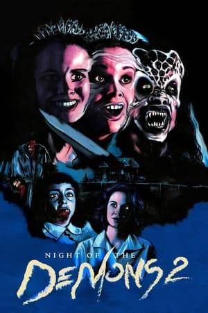 Angela, the hostess from hell, summons her army of teen demons when teenagers from St. Rita's High School decide to party at the haunted Hull House on Halloween.