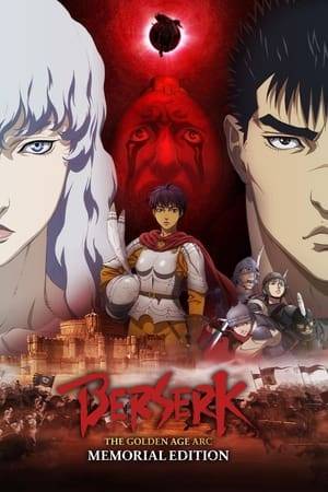 The lone mercenary Guts travels a land where a century-old war is raging. His ferocity and skill in battle attract the attention of Griffith, the leader of a group of mercenaries called the Band of the Hawk. Guts becomes Griffith’s closest ally and confidant, but despite all their victories, Guts begins to question why he fights for another man’s dream of ruling his own kingdom. Unknown to Guts, Griffith’s unyielding ambition is about to bestow a horrible fate on them both.