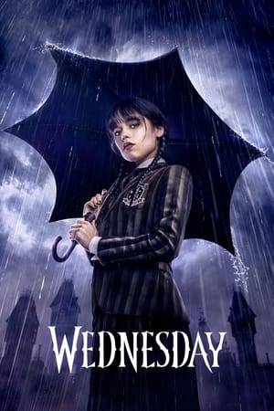Wednesday Addams is sent to Nevermore Academy, a bizarre boarding school where she attempts to master her psychic powers, stop a monstrous killing spree of the town citizens, and solve the supernatural mystery that affected her family 25 years ago — all while navigating her new relationships.