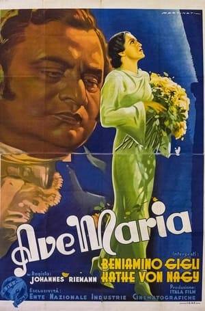 Ave Maria was the second film-starring vehicle for legendary operatic tenor Beniamino Gigli. Mourning the loss of the only woman he ever loved, concert singer Tino Dossi (Gigli) is temporarily shaken from his doldrums by vivacious Montmartre entertainer Claudette (Kaethe Von Nagy). Dossi doesn't realize that Claudette is merely using him to advance her own singing career. Ultimately won over by Dossi's sincerity and courtesy, Claudette falls in love with him for real, only to suffer the pangs of conscience as a result. About to kill herself, she decides instead to return to Dossi's arms, vowing never to confess her original mercenary intentions.