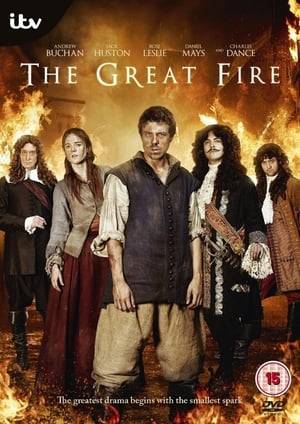 Inspired by the historical events of 1666 and with the decadent backdrop of King Charles II’s court, The Great Fire focuses on the circumstances which led to the catastrophic fire, Thomas Farriner’s family life at the bakery in Pudding Lane, the playboy King’s extravagant lifestyle, and Farriner’s complex relationship with his fictional sister in law, Sarah.