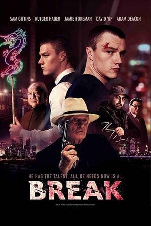 Break is a 'rags to riches', feel good story. The film follows the exploits of Spencer Pryde, a gifted, inner-city kid, wasting his talents on petty crime. After witnessing the brutal murder of his pal Denis and finding himself in debt to a drug dealing thug named Ginger, it seems Spencer's life is spiraling out of control, until one day, a chance encounter with a Chinese stranger and former eight-ball pool champion named Vincent Quiang presents him with an opportunity to turn his life around. But in order to make a new life for himself, Spencer will first need to break away from peer pressure of his friends, his environment and all the negative influences of his current life.