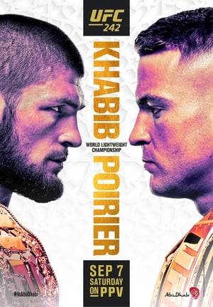 UFC 242: Khabib vs. Poirier was a mixed martial arts pay-per-view event produced by the Ultimate Fighting Championship that was held on September 7, 2019 at The Arena, Yas Island in Abu Dhabi, United Arab Emirates. A UFC Lightweight Championship title unification bout between current champion Khabib Nurmagomedov and interim champion Dustin Poirier served as the event's headliner.
