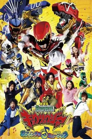 The Kyoryuger saves Mikoto Amano, nicknamed Meeko, from a horde of Zorima who invaded her concert venue. It turns out that Daigo once met Meeko in France. Before they can catch up, the ancient knight Deathryuger, aka D, appears and kidnaps her. D’s goal is to use the secret legendary battery #00, to take control of the mysterious Tobaspino. The Kyoryugers go after "D" to rescue Meeko and prevent him from gaining control over the legendary Zyudenryu.