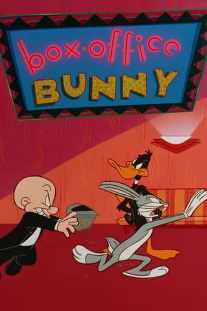 Bugs Bunny partakes of the multiplex cinema that has been instantly built over his hole over the objection of usher Elmer Fudd.