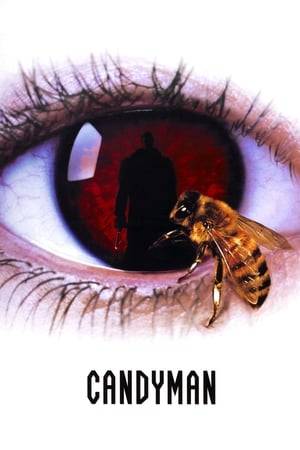 The Candyman, a murderous soul with a hook for a hand, is accidentally summoned to reality by a skeptic grad student researching the monster's myth.