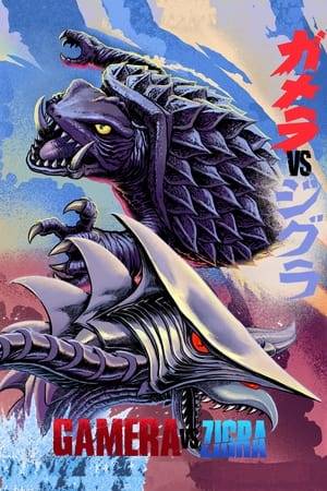 A moon base is destroyed by a spaceship from Zigra which is looking to take over the planet earth to use its oceans for its ocean-dwelling denizens. Gamera must once again come to the aid of the human race while all of Japan roots him on.
