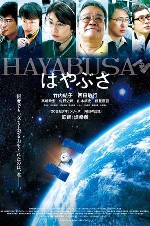 May 9, 2003 - The Japan Aerospace Exploration Agency (JAXA) launches its unmanned spacecraft Hayabusa into orbit. Its mission is to collect samples from a near Earth asteroid named 25143 Itokawa. Hayabusa is scheduled to make contact with the asteroid in November 2005. As the spacecraft approaches its rendezvous date with the asteroid problems arise for the JAXA staff back on Earth.