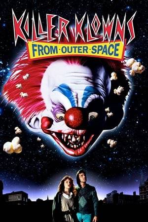 Aliens disguised as clowns crash land on Earth in a rural town to capture unsuspecting victims in cotton candy cocoons for later consumption.