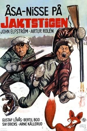 Nils Nilsson from Åsen, better known as Åsa-Nisse and his friend Klabbarparn goes Moose hunting. As a result of a sabotage, staged by their wives, Åsa-Nisse is accused for hunting with illegal weapons.