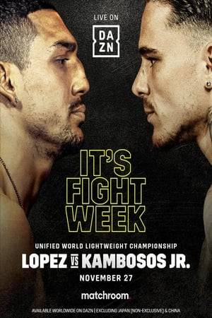 Teofimo Lopez defends his WBA, WBO and IBF lightweight titles against George Kambosos Jr. on Saturday night.