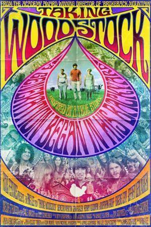 The story of Elliot Tiber and his family, who inadvertently played a pivotal role in making the famed Woodstock Music and Arts Festival into the happening that it was. When Elliot hears that a neighboring town has pulled the permit on a hippie music festival, he calls the producers thinking he could drum up some much-needed business for his parents' run-down motel. Three weeks later, half a million people are on their way to his neighbor’s farm in White Lake, New York, and Elliot finds himself swept up in a generation-defining experience that would change his life–and American culture–forever.