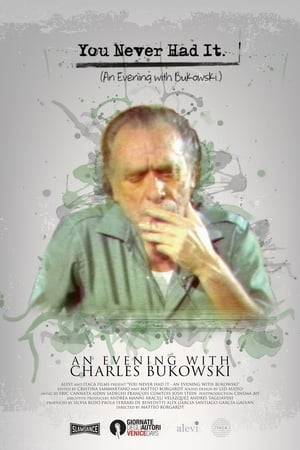 A long night spent drinking, smoking, and talking about sex, literature, childhood and humanity with irreverent writer poet Charles Bukowski in his California home in 1981. A story of video tapes lost, then found, and brought back to life.