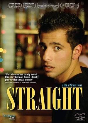 Straight is the story of a messy love triangle between two men and a woman. Nazim (Eralp Uzun) is a hot young Turkish guy involved in petty crime. He goes out each night with his buddies, cruising for girls and dealing drugs in a seedy city square populated with hookers. None of his buddies suspect that on many of those nights he ends up in the arms of men. Since he met David (Florian Sonnefeld) on the street, his hetero façade is rapidly crumbling. His friends seem to pick up on the new vibe and wonder what’s up. David is from a bourgeois Jewish family and slumming it. He hangs out on the street pretending to look for drugs, but what he really wants is Nazim. Their first hookup is alternately hot, tender and filled with guilt. Nevertheless, their affair develops in secret against all odds. Further entangling things is David’s Polish-German girlfriend (Beba Ebner), who is revolting against her strict Catholic upbringing by going out with this punkish Jewish boyfriend.