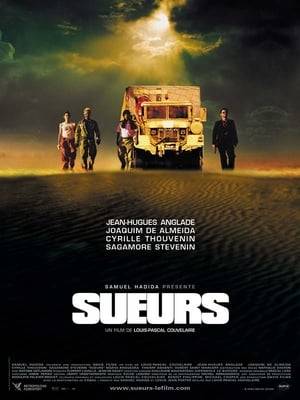 Four partners heist a fortune in gold ore from a North African airport &amp; escape across the desert in a truck.