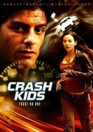 Crash Kids - trust no one Mike Camber is a good kid who lives with his uncle in Germany. But things go very bad for him when his buddy Werner offers to take him for a ride in his new car... which is stolen. Werner crashes the car and flees, leaving Mike behind, trapped in the car. Mike is arrested by the police and sent to a juvenile detention center. While imprisoned, Mike meets Miu, a beautiful young woman being held for crimes she won't talk about. Together, they inadvertently discover that the warden is running a drug ring out of the detention center...and now the warden wants them dead because of what they know. Mike and Miu escape, only to learn that the local police, and even Mike's buddy Werner, are involved with drug ring. On the run, with no where to go, Mike turns to the only person he feels he can trust, a mysterious stranger he hardly knows: his father.