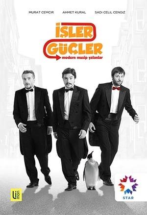 İşler Güçler, is a Turkish comedy series which first aired on 28 June 2012 on Star TV and tells the story of 3 actors, with the motto, Modern Muzip Yalanlar. Ahmet Kural, Murat Cemcir and Sadi Celil Cengiz shares the leading roles. Although rumour had it that it was going to be over at the end of the summer, the board of Star TV made an explanation that they would go on issuing it in the 2012−13 publication season, due to the interest their fans had shown