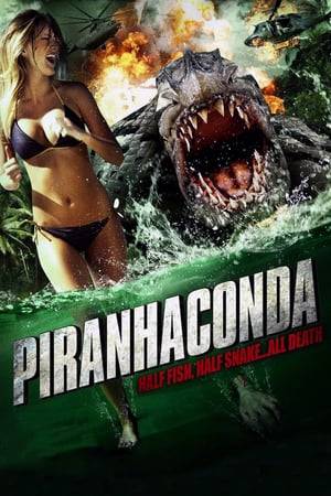 A hybrid creature - half piranha and half anaconda -- attacks a low-budget horror movie crew on location near her nest when her egg is stolen. Now they must outrun and kill the deadly piranhaconda as well as stop the mad scientist who stole the egg - before they all become dinner.