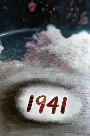 In December, 1941, using music by Stravinsky, this film provides a reaction to the Japanese attack on Pearl Harbor. An egg is smashed by a hammer; red color with white and then blue dominates the frame. Blue paint runs; small bulbs float. The dark colors spread. White, red, blue, and black dominate the frame. Then comes fire. The bulbs burn and break. A broken bulb's filaments are exposed.